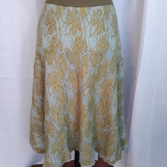 Free people acrylic wool lace maxi skirt sz SP *O - Picture 10 of 10